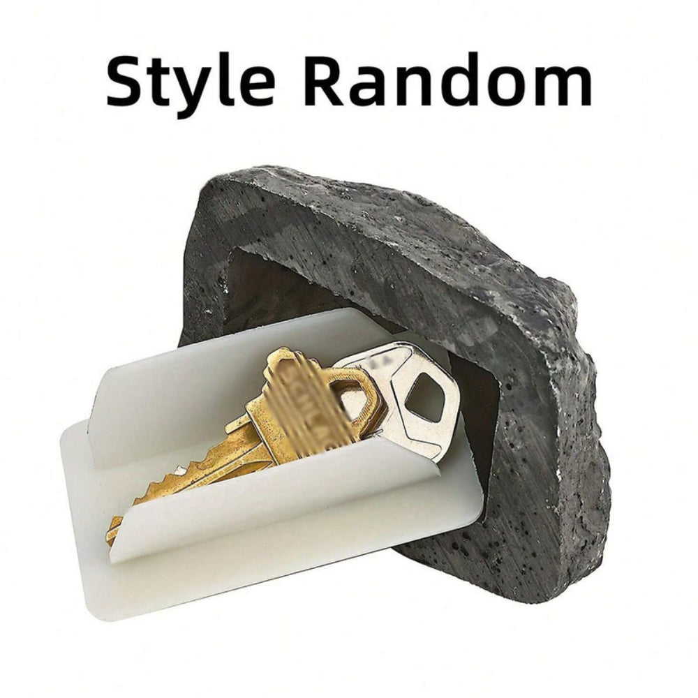 Hidden Key Safe Fake Rock – Waterproof Outdoor Key Holder Box Disguised as Garden Stone