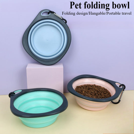 2-Pack Collapsible Dog Bowls – Lightweight Pet Travel Food & Water Dishes