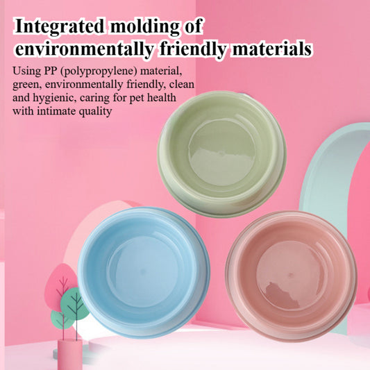 Pet Feeding Set – Colorful Plastic Bowls for Dogs, Cats & Small Pets