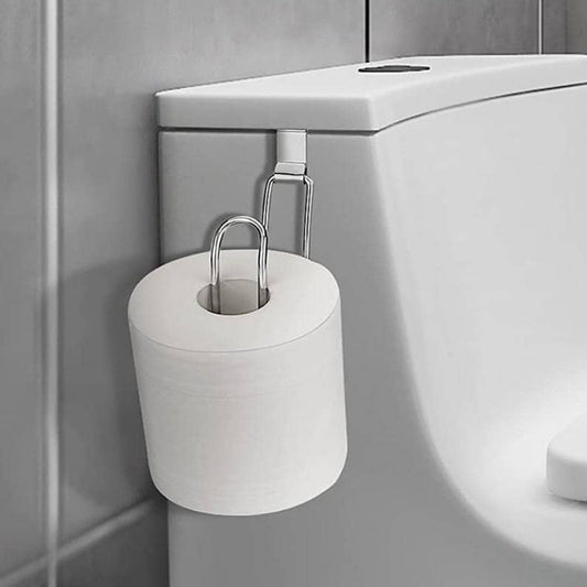 Space-Saving Toilet Tissue Organizer – Wall-Mounted Metal TP Holder for Modern Bathrooms