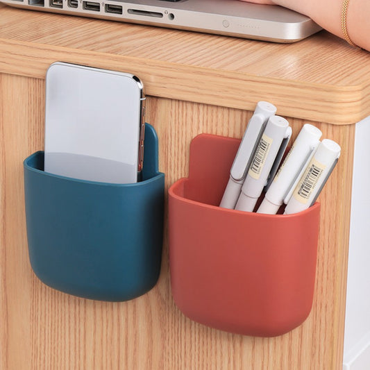 4-Pack Wall Mount Remote & Phone Holder - Space Saving Organizer for Home, Office, School