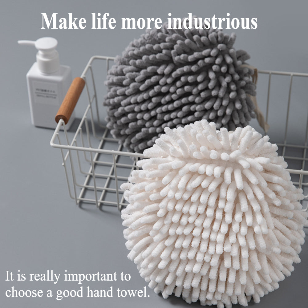 Modern Bathroom Towel 2PCS– Plush Ball-Textured Hand Towels for Stylish & Functional Drying