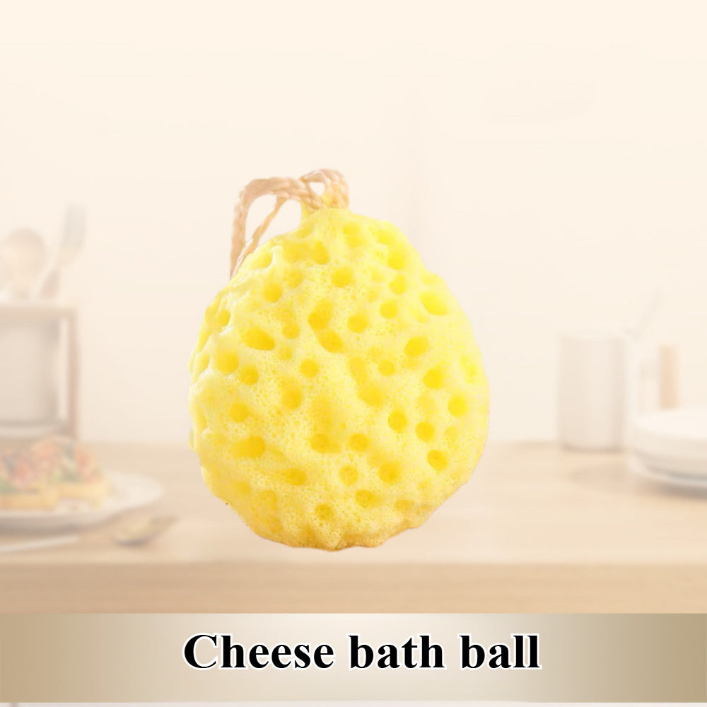 Professional Exfoliating Bath Sponge - Ultra Gentle Yet Effective Body Scrubber with Rich Foamy Lather (2 PCS)