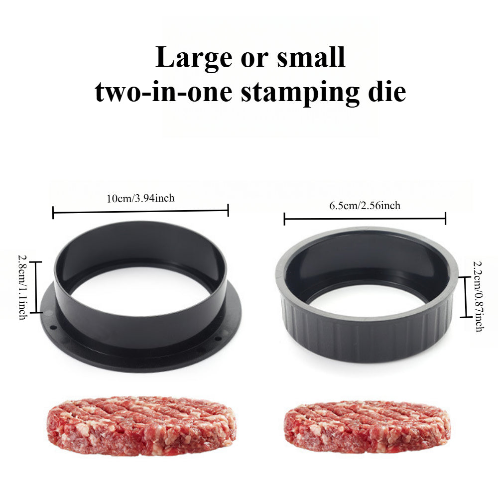 Hamburger Press Patty Maker - Non Stick Stuffed Burger Mold for BBQ Grill, Perfect Beef Patties & Sliders Kitchen Tool