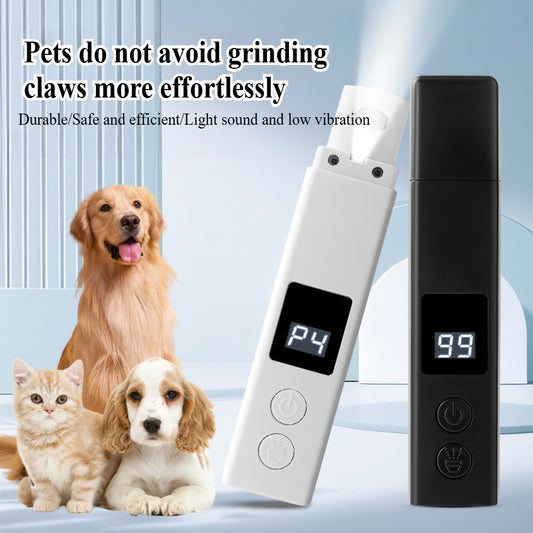 Electric Pet Nail Grinder – 4-Speed, Low Noise & Safe for Dogs & Cats of All Sizes
