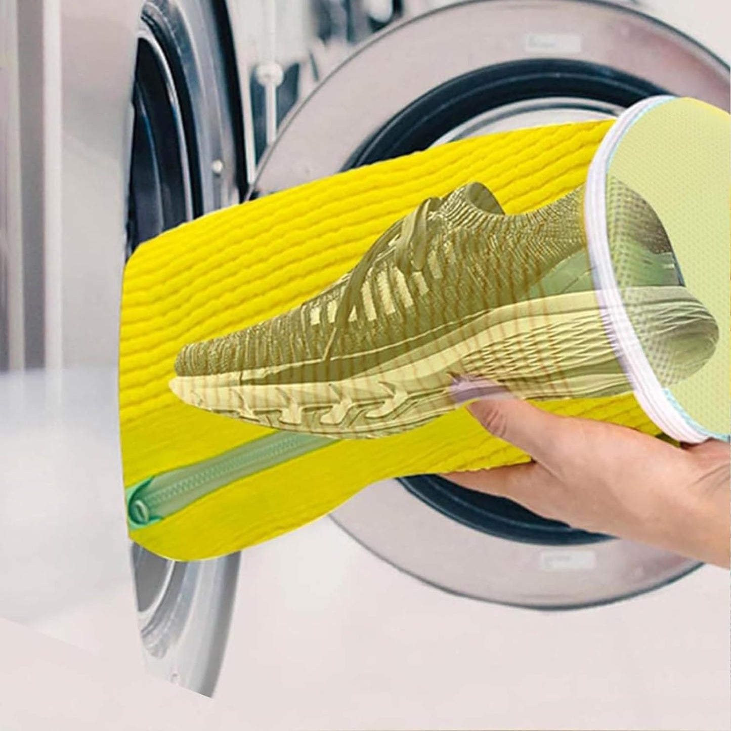 Reusable Shoe Washing Machine Bags (2-Pack) – 360° Deep Clean for Sneakers – Washer & Dryer Safe Laundry Bags