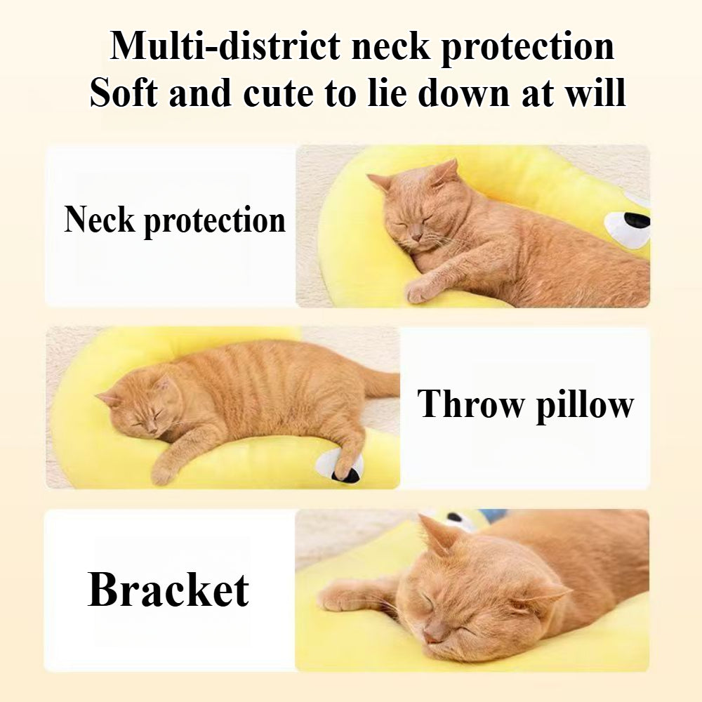Question Mark Pet Pillow - Ultra Soft Neck Support & Calming Cuddler for Cats & Small Dogs