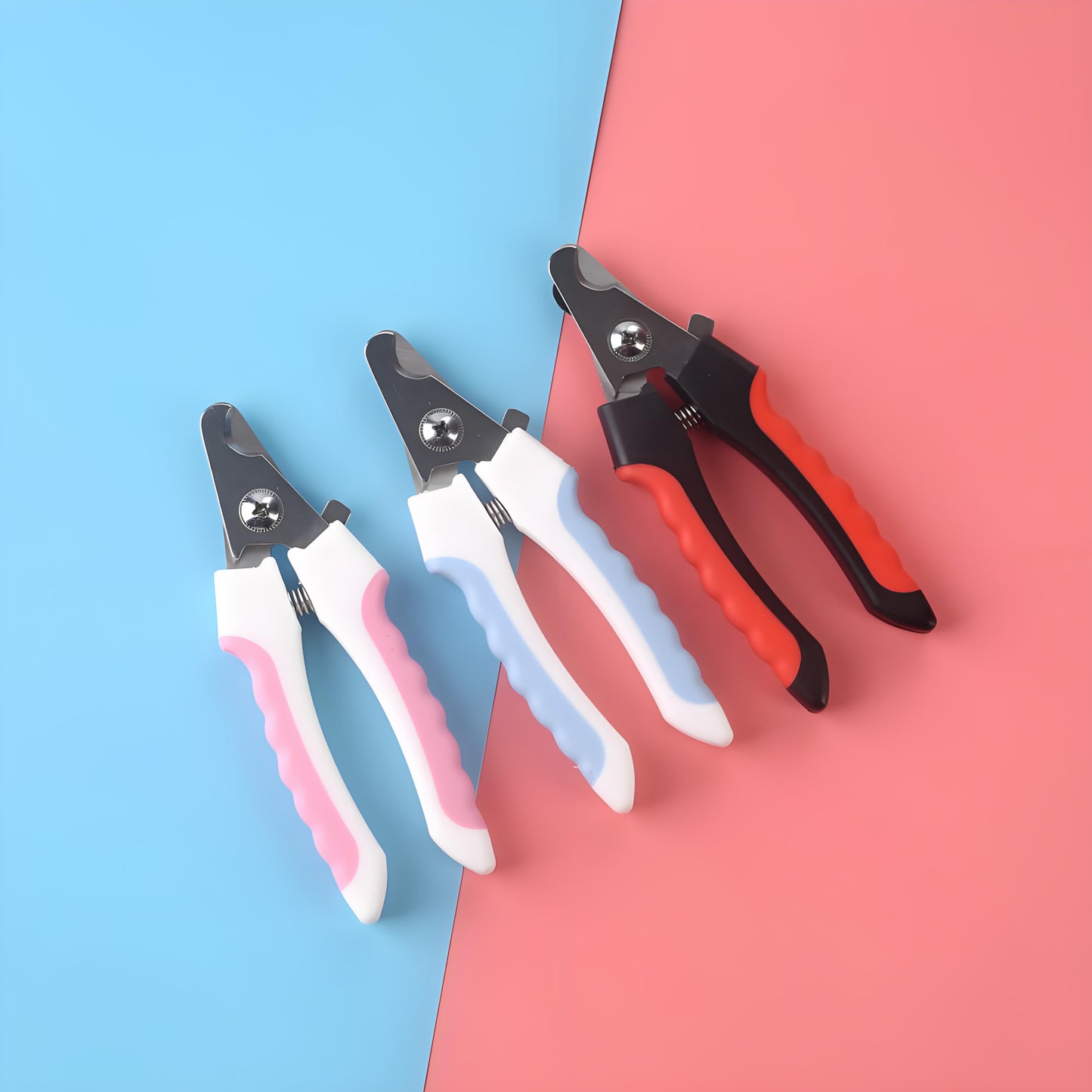 Stainless Steel Pet Nail Clippers with Safety Guard - Sharp, Non-Slip Trimmer for Dogs & Cats