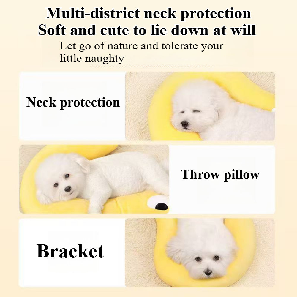 Question Mark Pet Pillow - Ultra Soft Neck Support & Calming Cuddler for Cats & Small Dogs