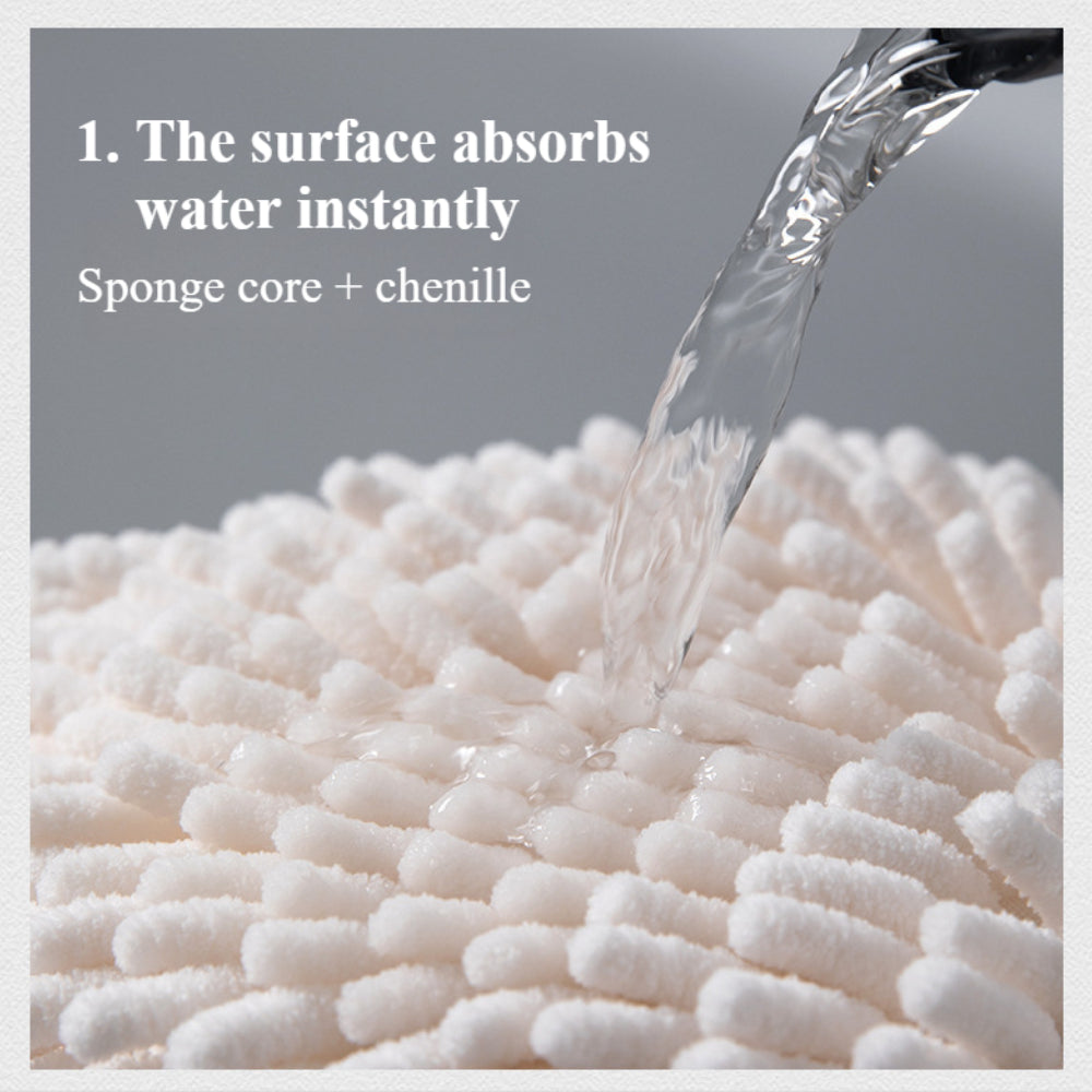 Modern Bathroom Towel 2PCS– Plush Ball-Textured Hand Towels for Stylish & Functional Drying