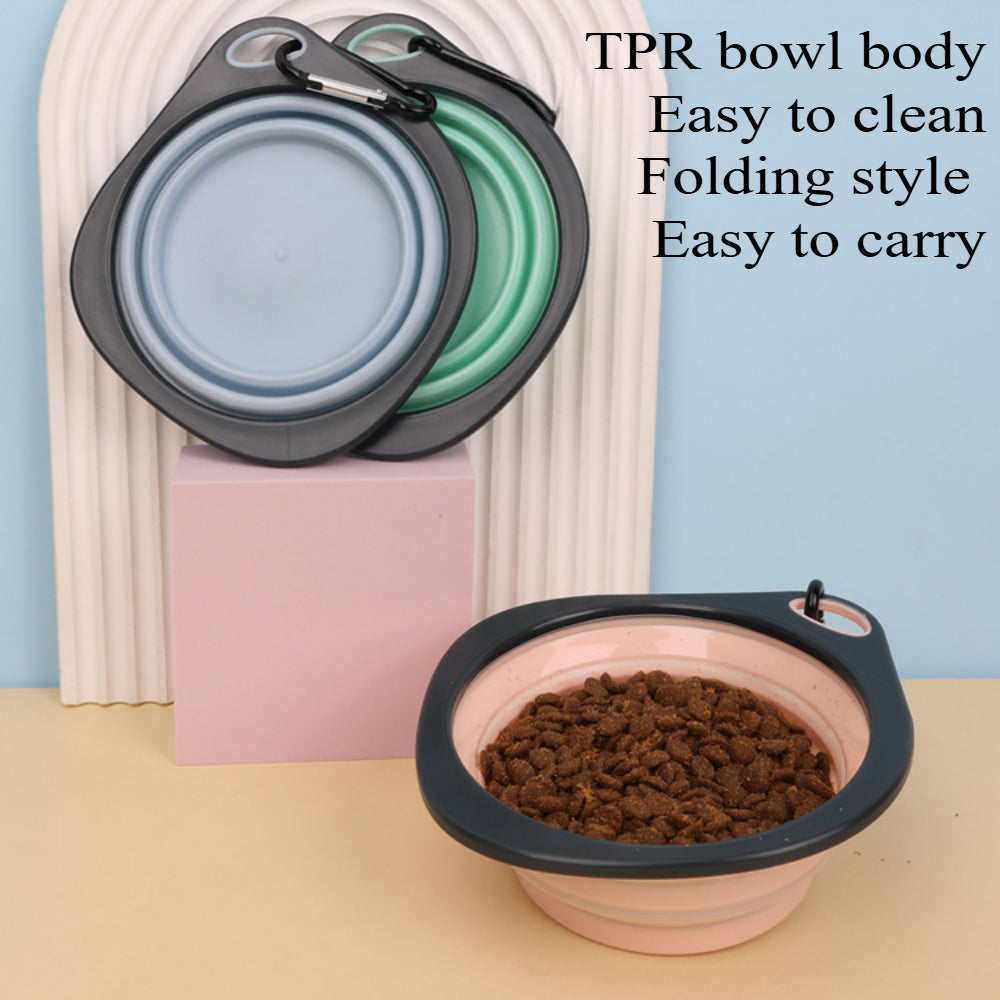 2-Pack Collapsible Dog Bowls – Lightweight Pet Travel Food & Water Dishes