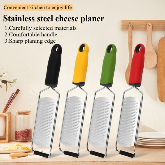 Stainless Steel 304 Cheese & Lemon Zester - Wide Blade Grater for Kitchen