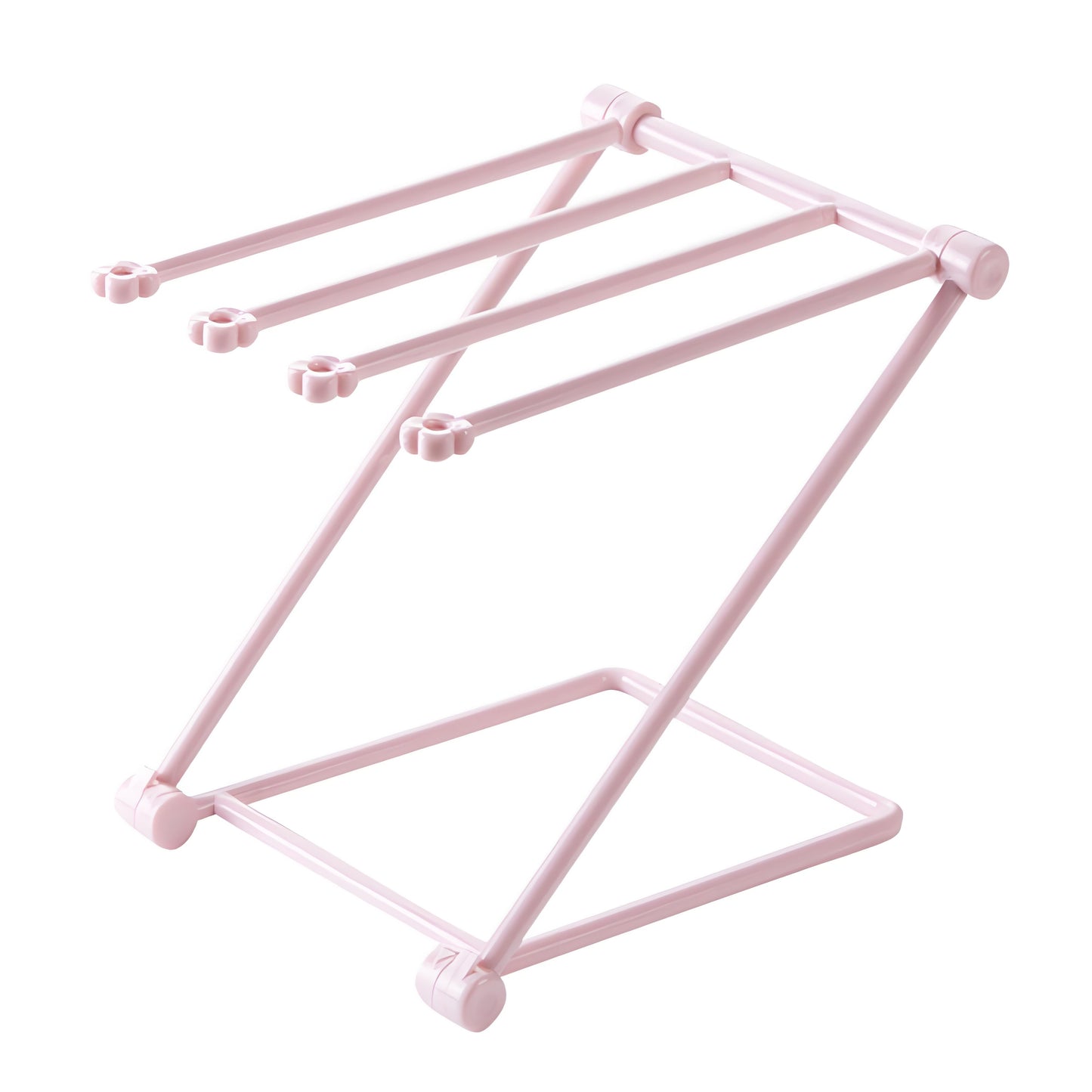 Compact 4-Arm Dish Rag Holder - Foldable Countertop Drying Rack for Kitchen Cloths