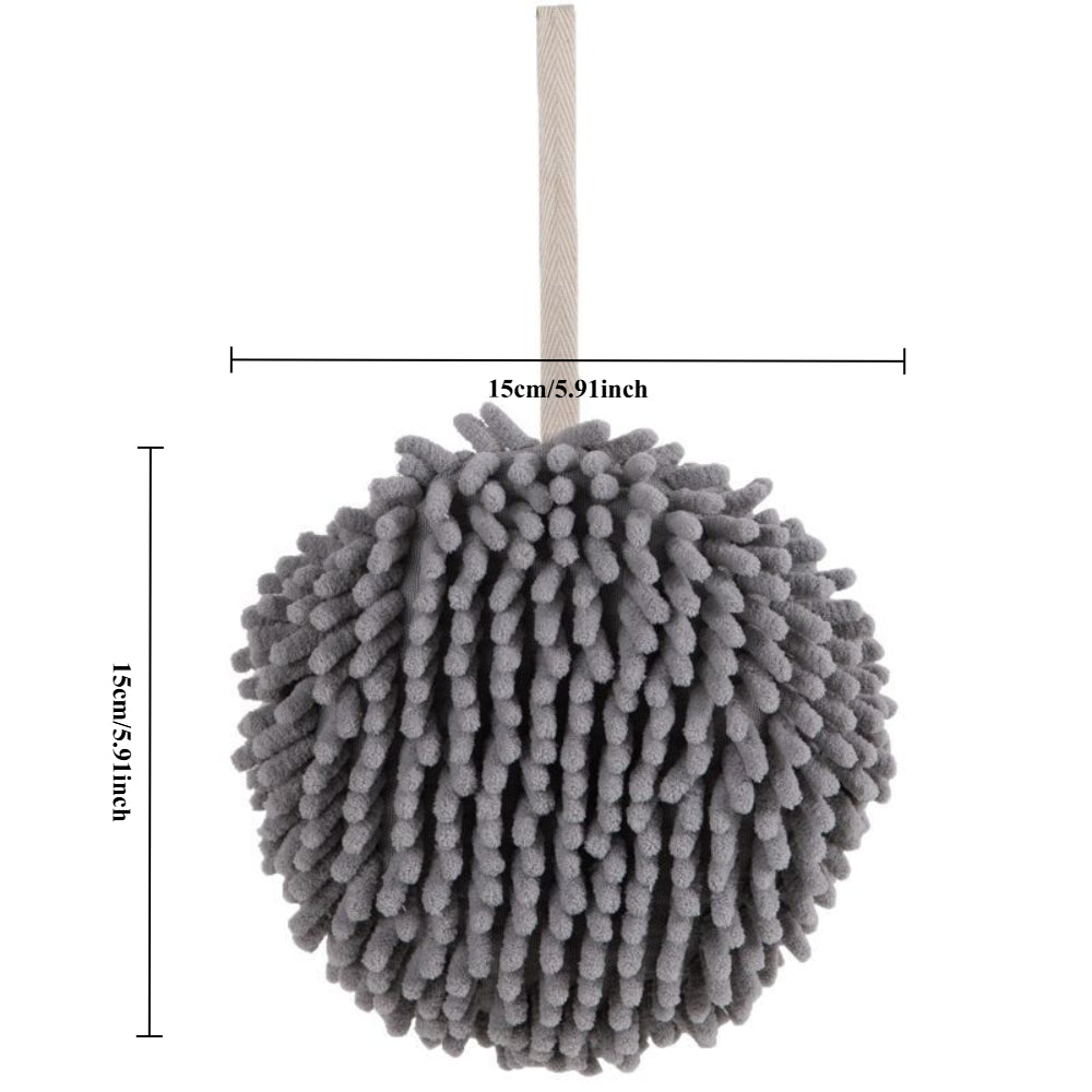 Modern Bathroom Towel 2PCS– Plush Ball-Textured Hand Towels for Stylish & Functional Drying