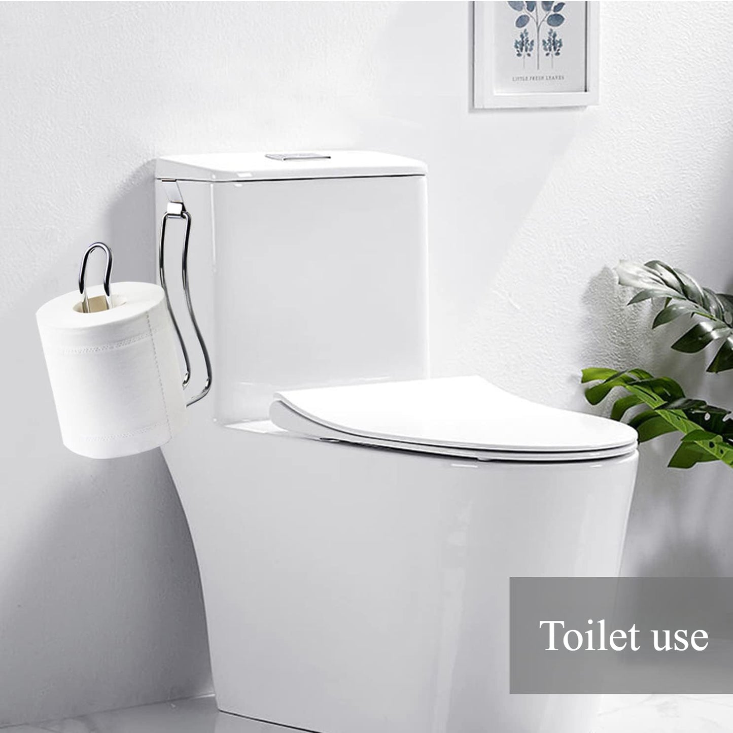 Space-Saving Toilet Tissue Organizer – Wall-Mounted Metal TP Holder for Modern Bathrooms